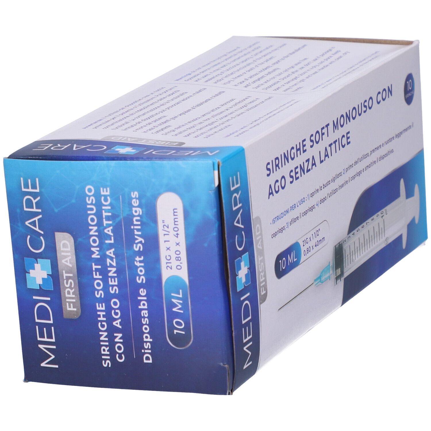 Siringa Soft Capacita' 10Ml Ago Gauge 21 Confezione 10 Pezzi