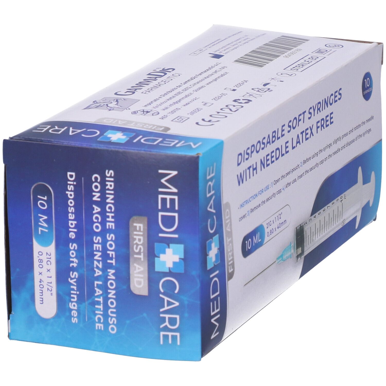 Siringa Soft Capacita' 10Ml Ago Gauge 21 Confezione 10 Pezzi