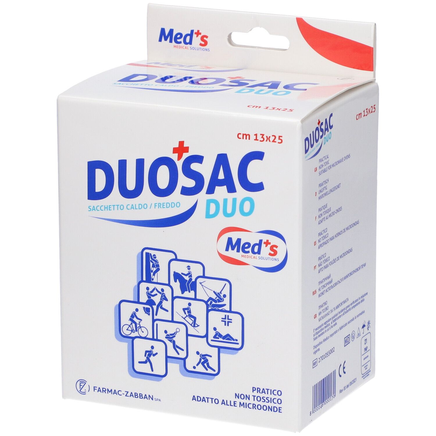 Sacchetto Freddo Caldo Duosac 2 Sacchetti Con Applicatore In Tessuto Non Tessuto 13X25Cm