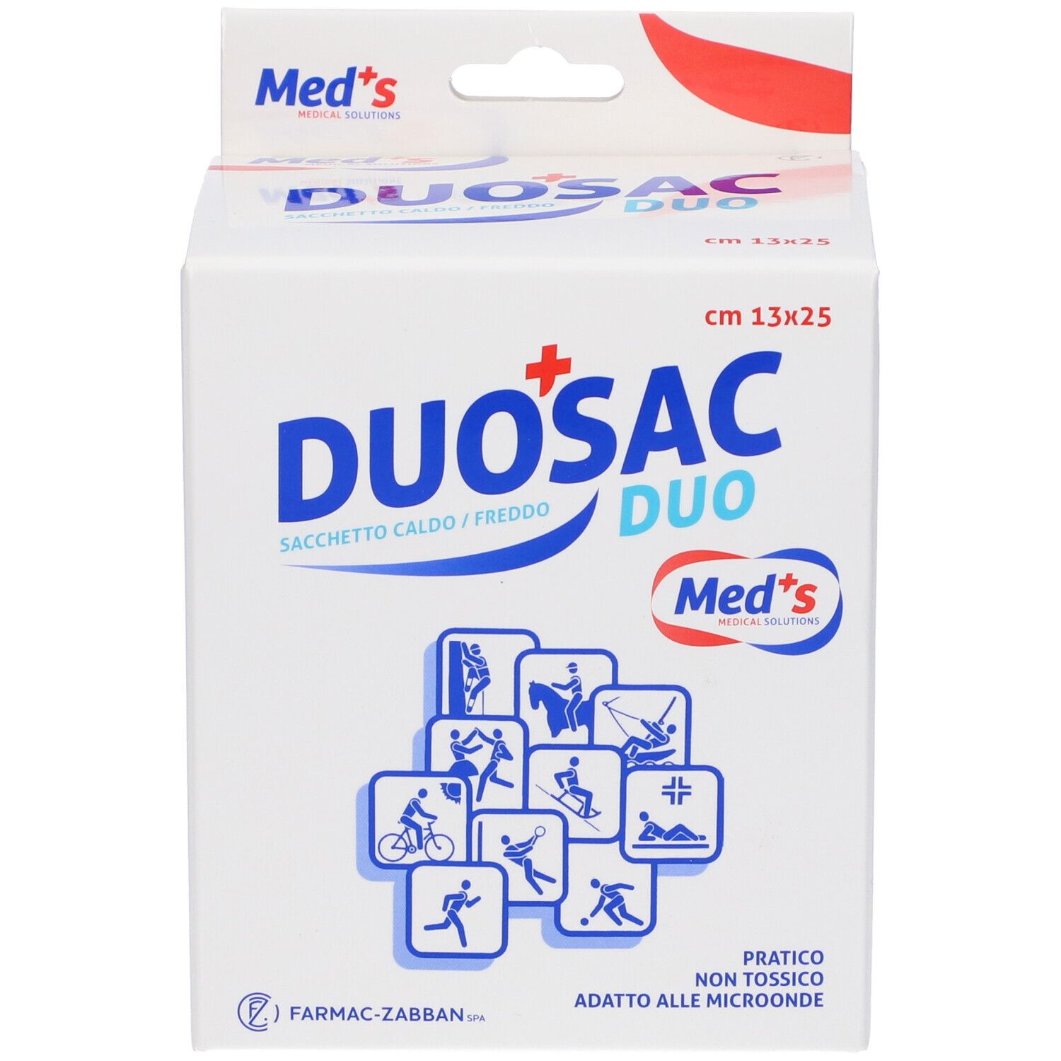 Sacchetto Freddo Caldo Duosac 2 Sacchetti Con Applicatore In Tessuto Non Tessuto 13X25Cm