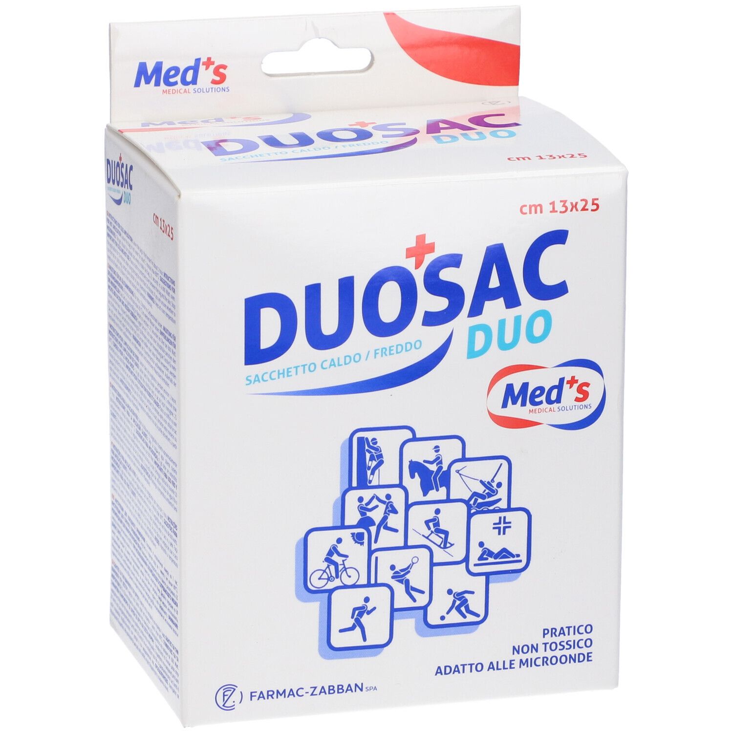 Sacchetto Freddo Caldo Duosac 2 Sacchetti Con Applicatore In Tessuto Non Tessuto 13X25Cm