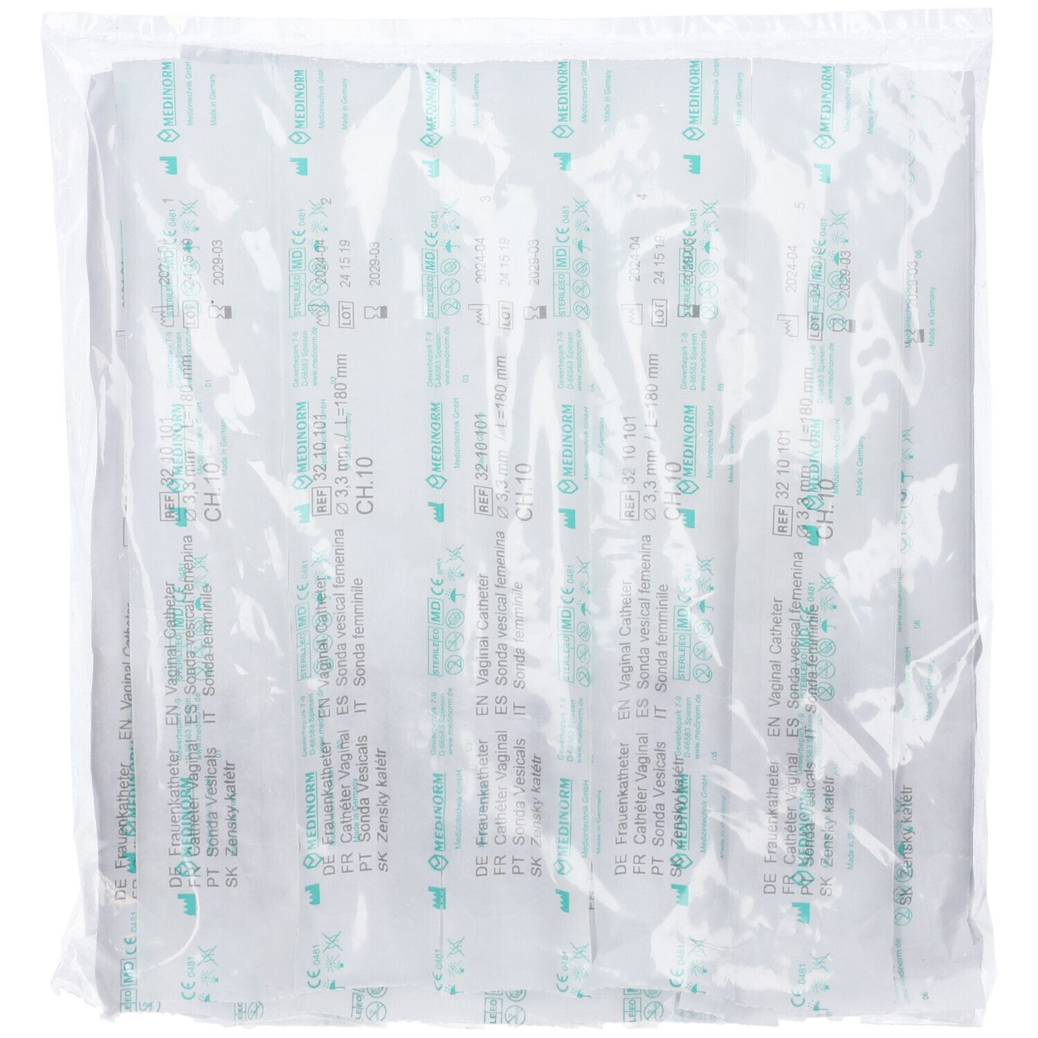 Catetere Uretrale Nelaton Femminile Ch10 Lunghezza 40Cm Prodotto In Pvc Medicale Con Punta Distale Arrotonta Per L'Introduzione Atraumatica 30 Pezzi