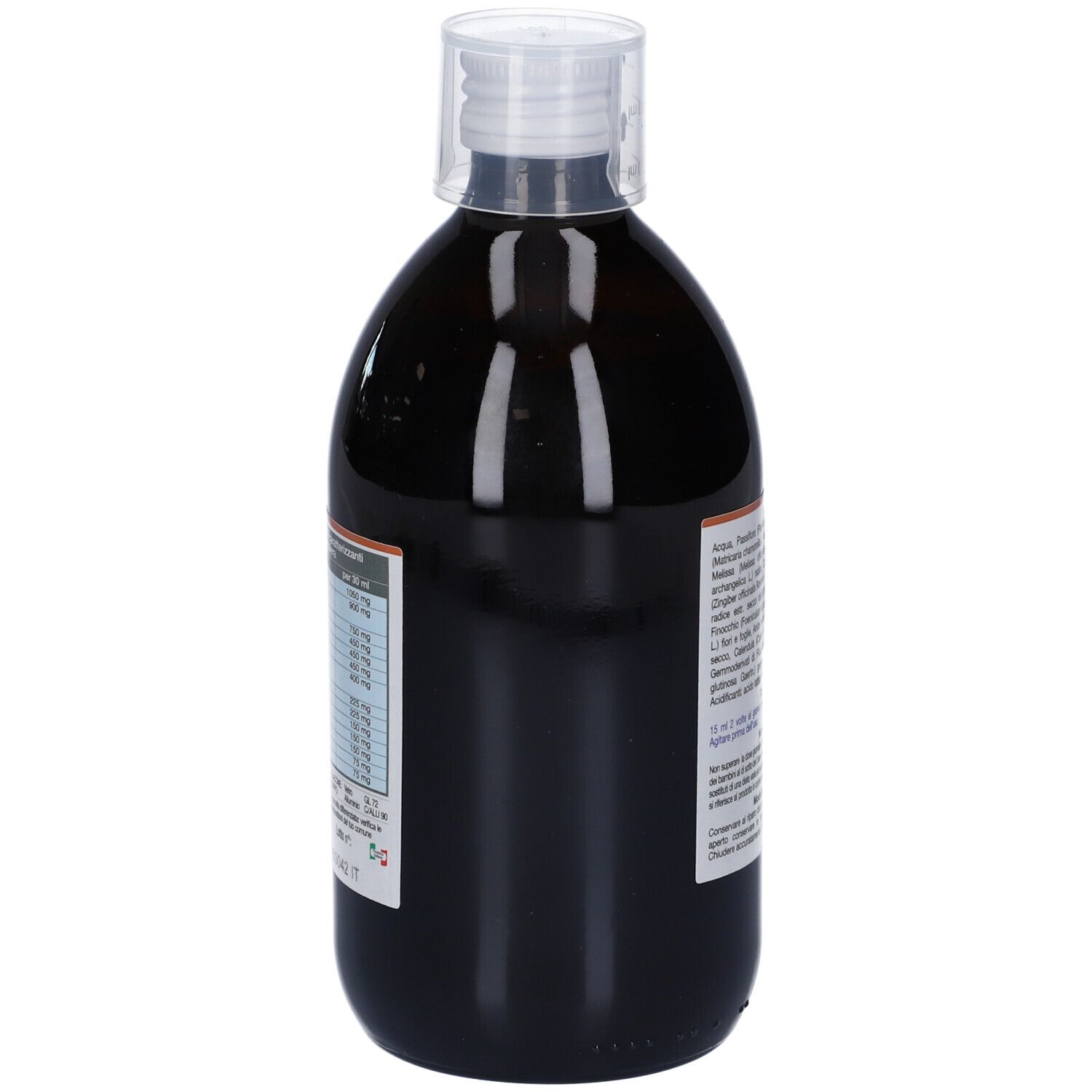 Flacone di liquido scuro, Cotidierbe, 18g.