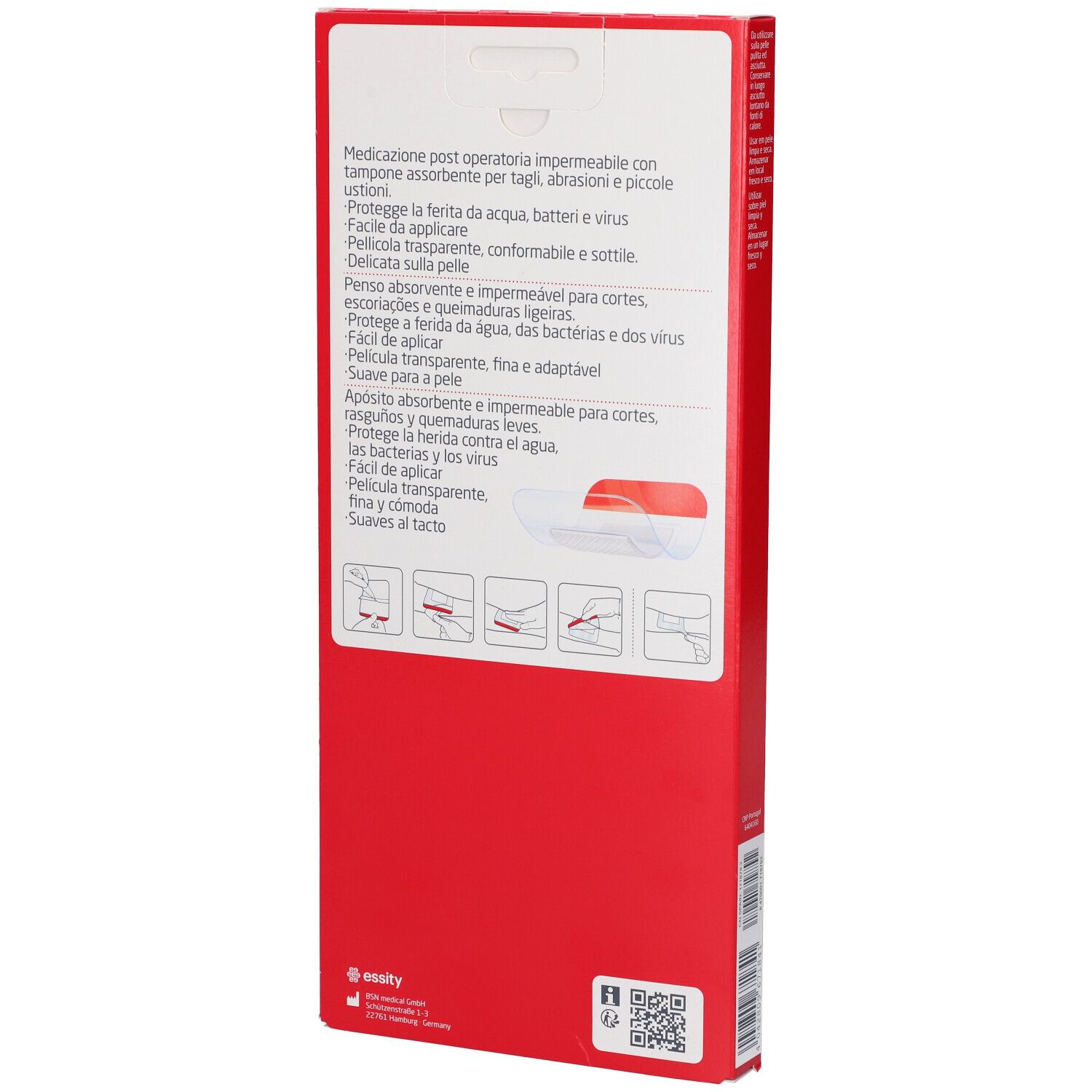 Leukomed T Plus Medicazione Post-Operatoria Trasparente Impermeabile 10X25 Cm