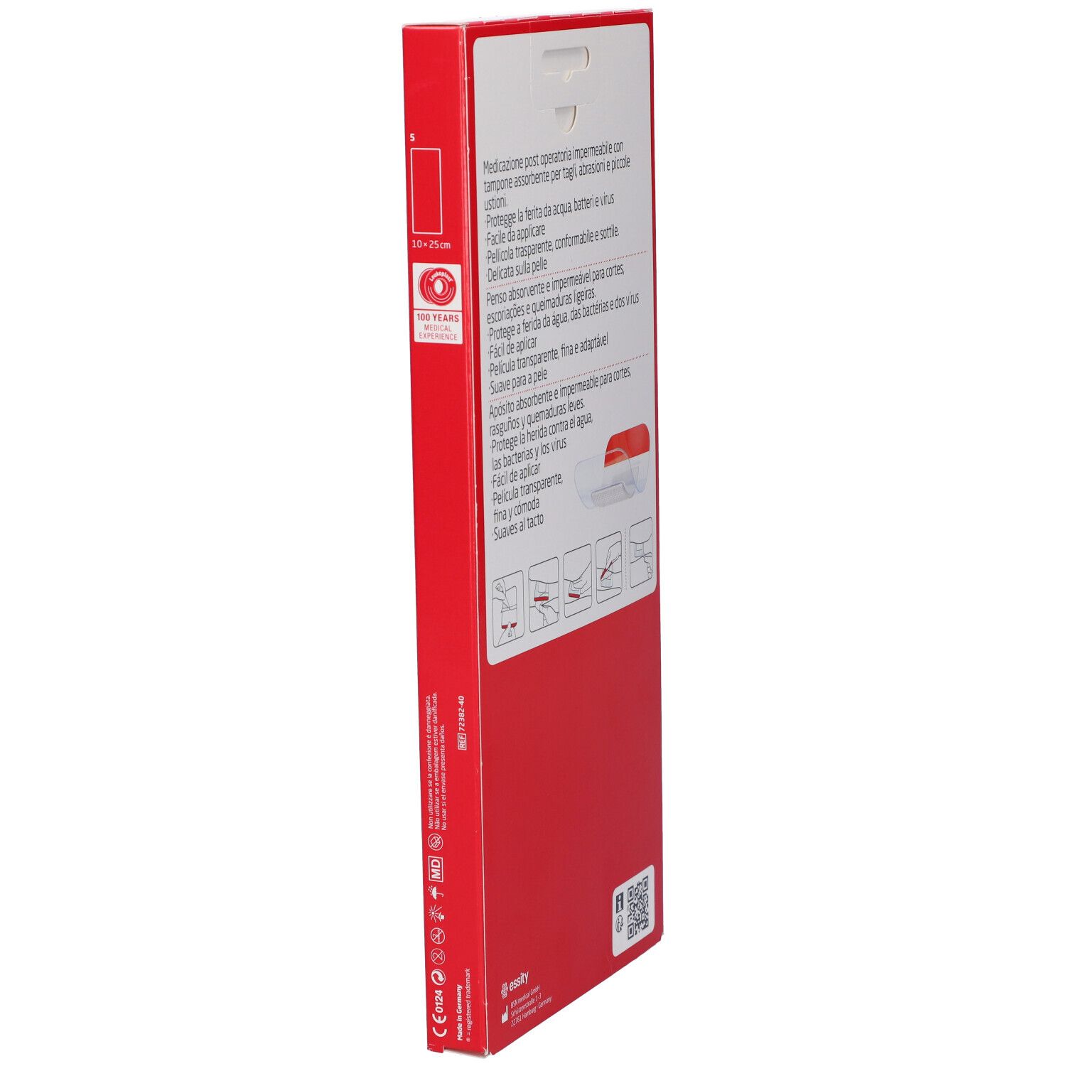 Leukomed T Plus Medicazione Post-Operatoria Trasparente Impermeabile 10X25 Cm