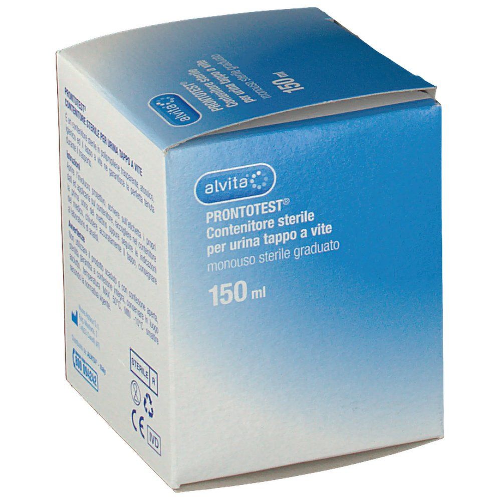alvita PRONTOTEST® Contenitore sterile per urina tappo a vite