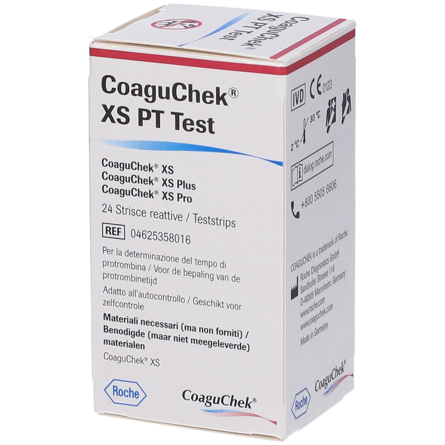 Strisce Reattive per CoaguChek XS PT Test 24 Pezzi