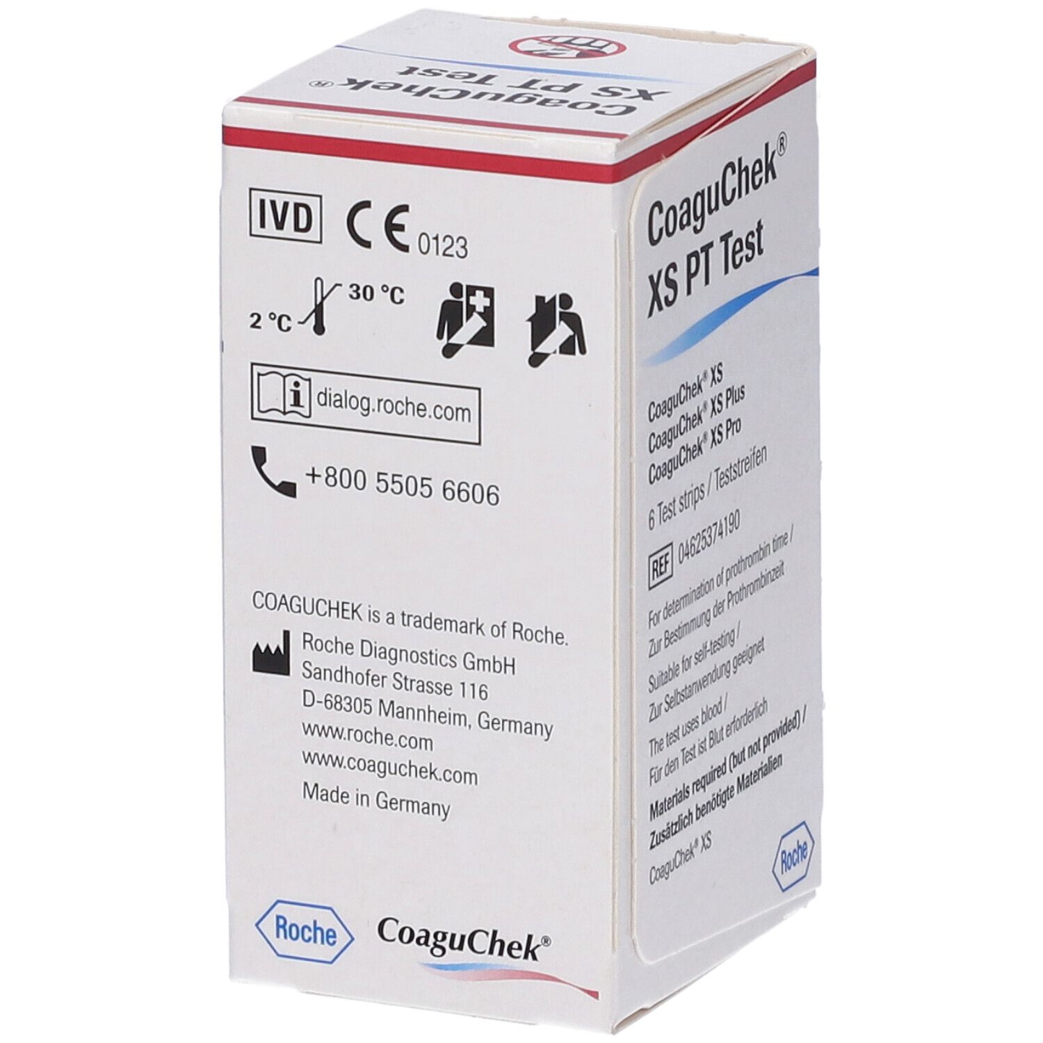 Strisce Reattive per CoaguChek XS PT Test 6 Pezzi