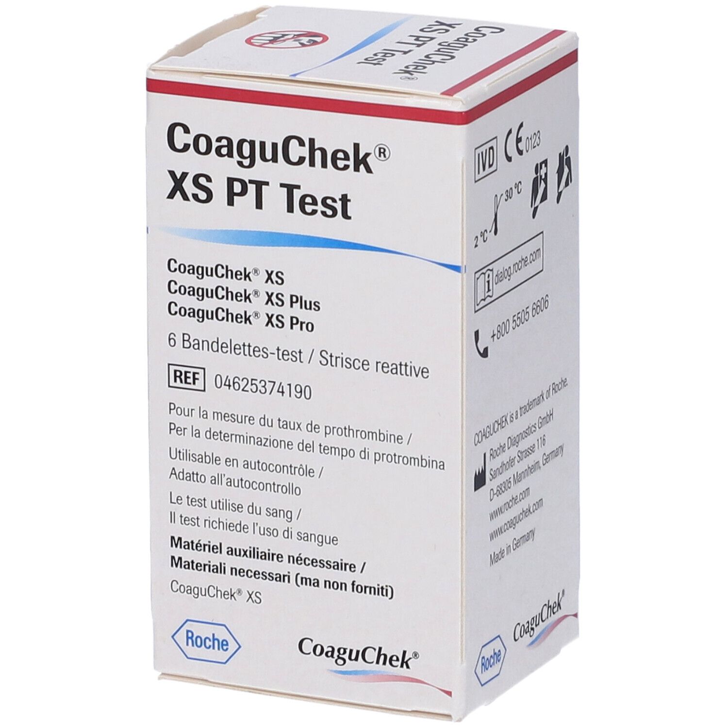 Strisce Reattive per CoaguChek XS PT Test 6 Pezzi