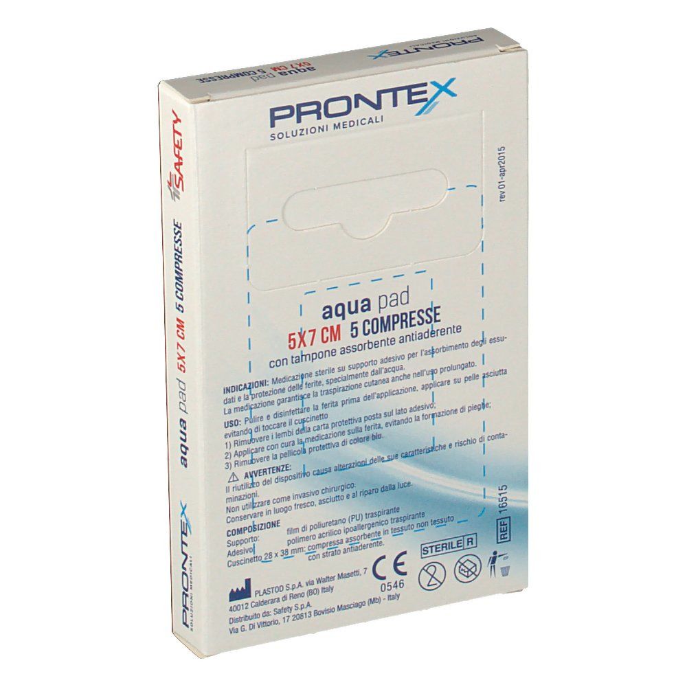 Prontex Aqua Pad 5x7cm Compresse