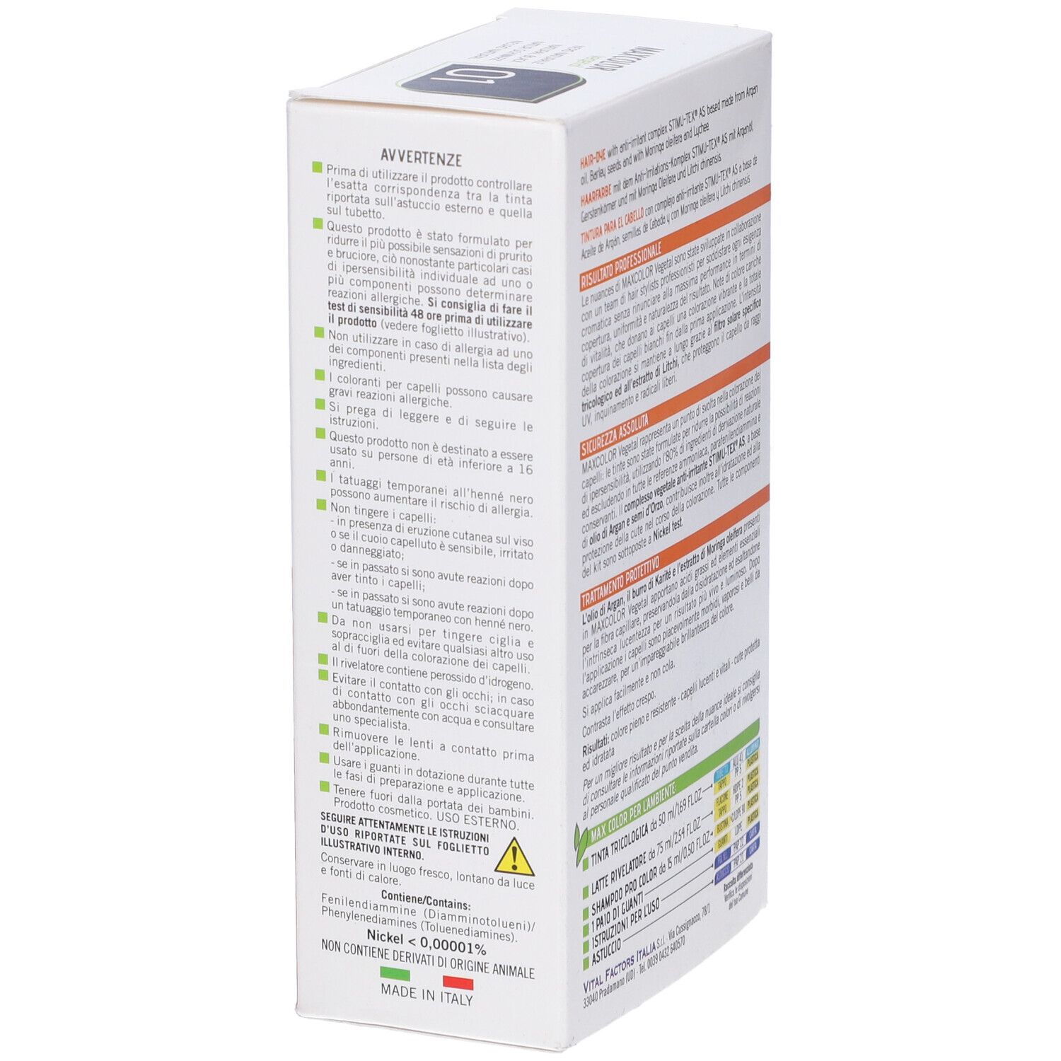 Max Color Vegetal 01 Tintura 140 Ml