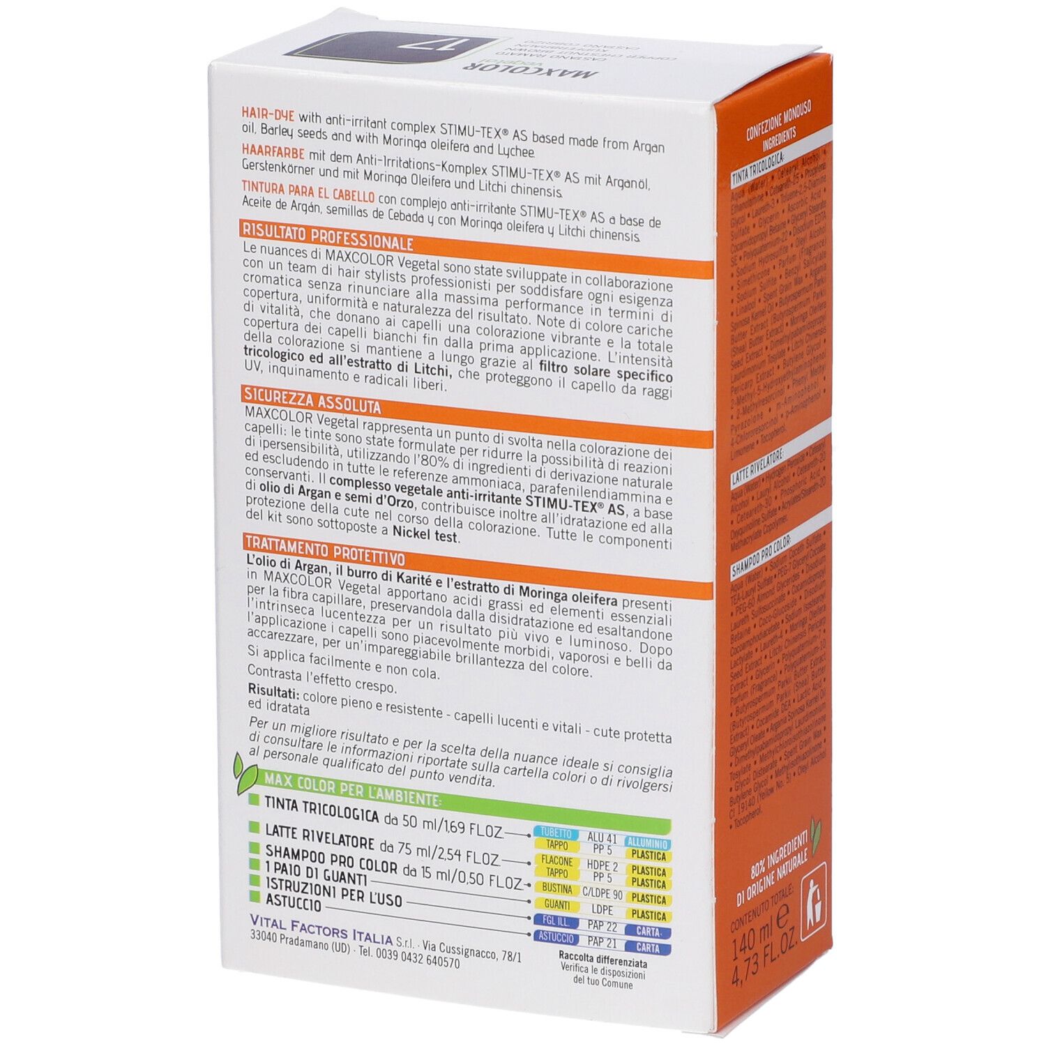 Max Color Vegetal 17 Tintura 140 Ml