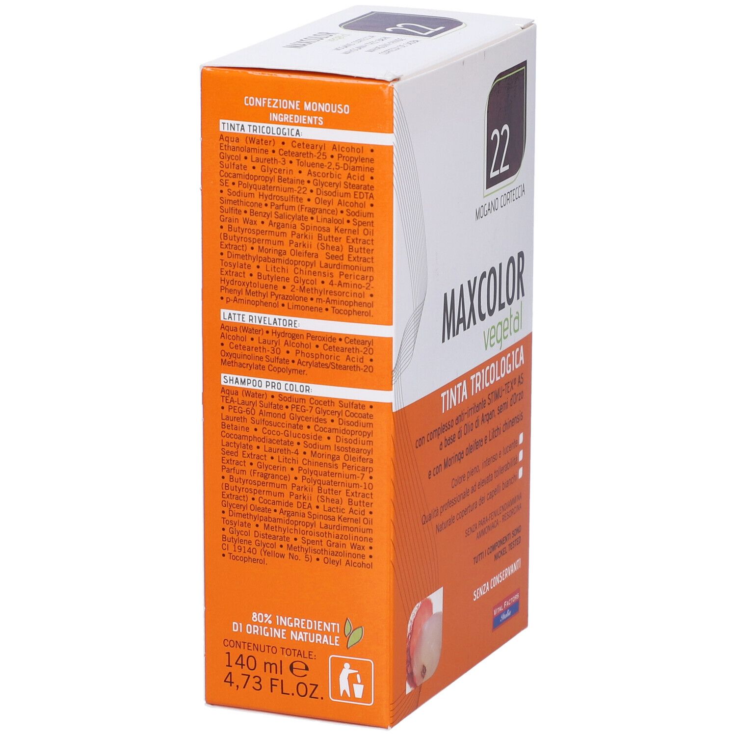 Max Color Vegetal 22 Tintura 140 Ml
