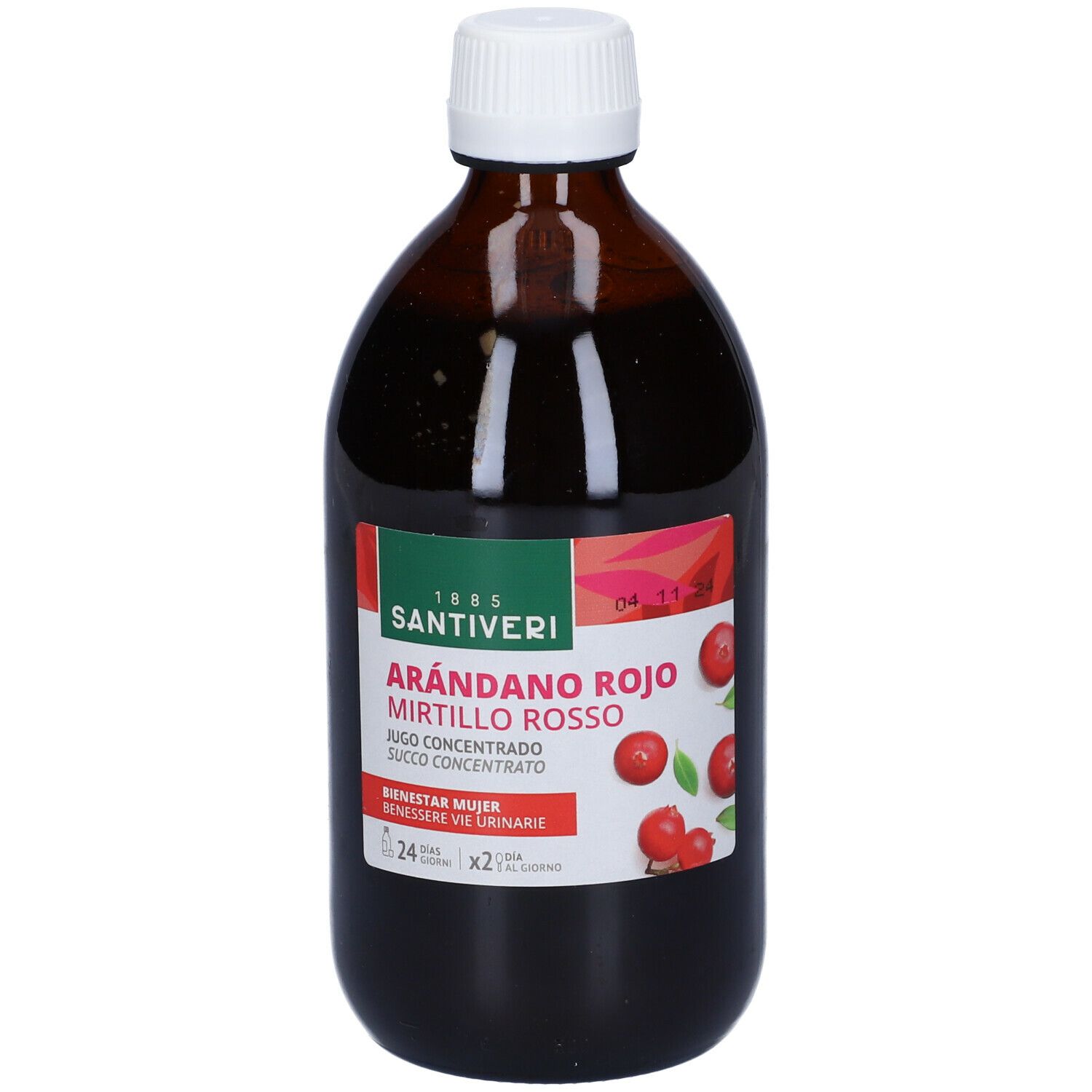 Santiveri Mirtillo Rosso Succo 490 ml