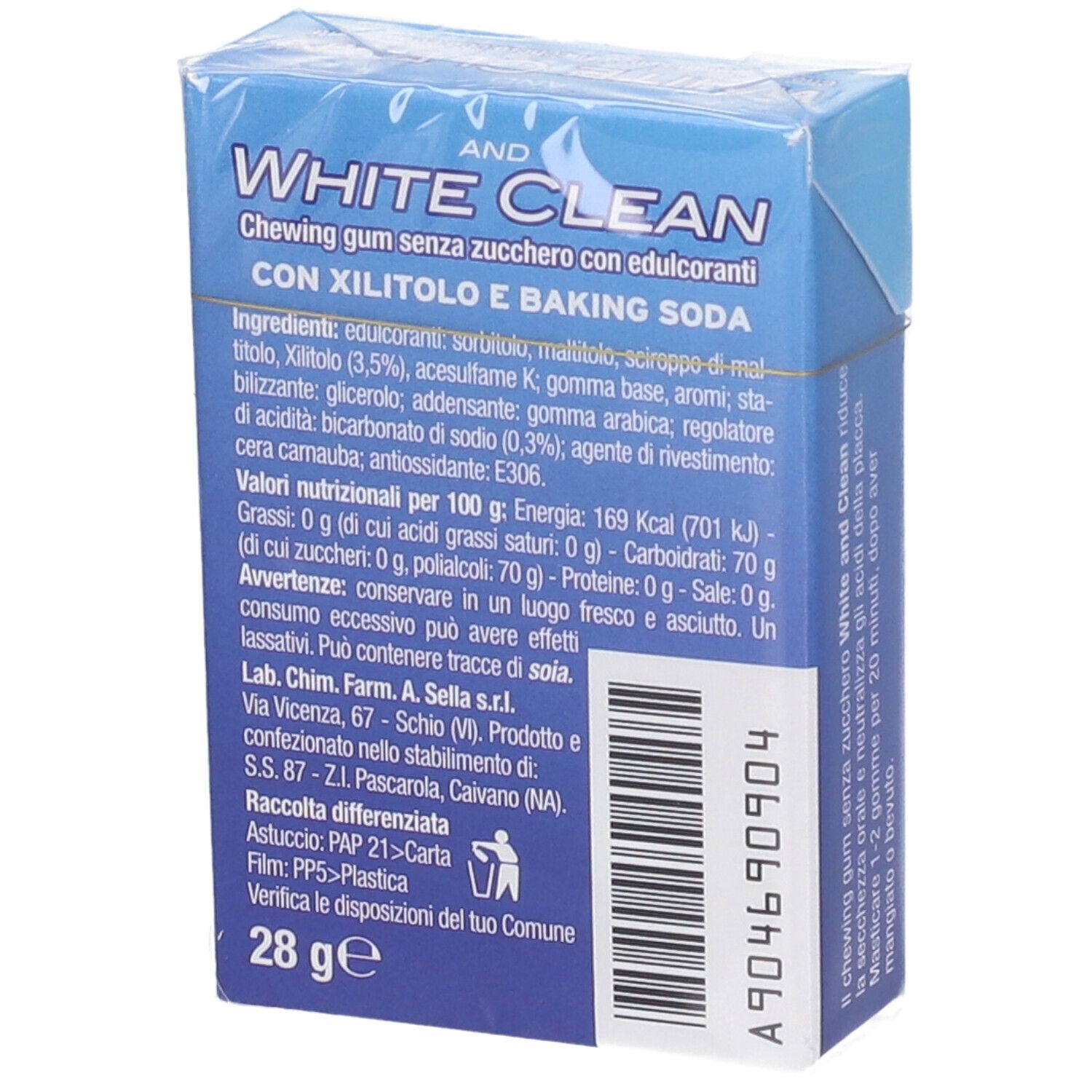 White And Clean Chewing Gum