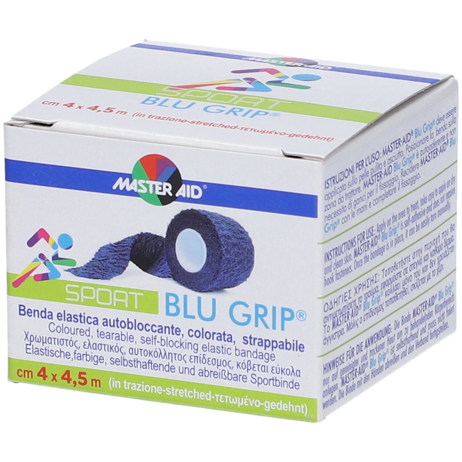 Benda Elastica Autobloccante Master-Aid Sport Blugrip 4X4,5