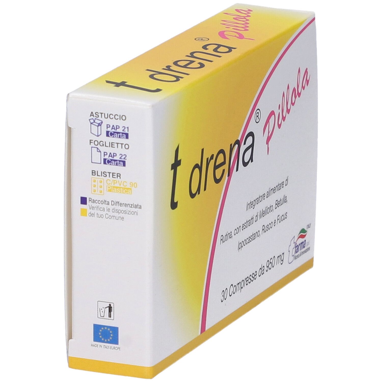 T Drena Pillola 30 Compresse