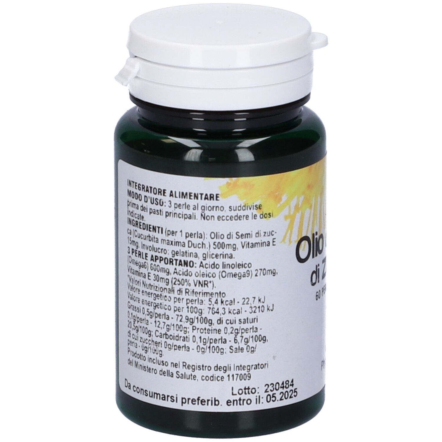 Olio Semi Zucca 60 Perle