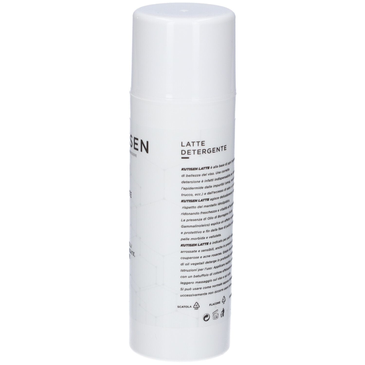 Flacone bianco con tappo. Retro con testo. Logo KANTIERPHARMA. Testo: 150 ml. Informazioni sull'uso.