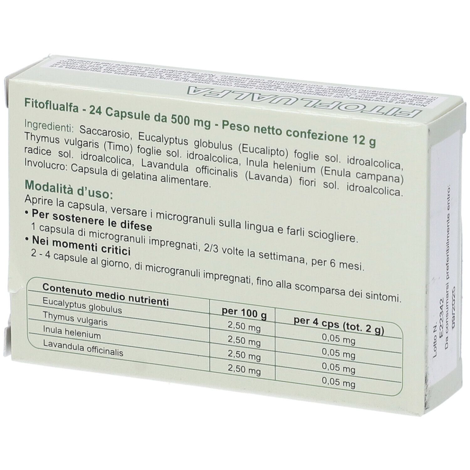 Fitoflualfa Integratore 24 Capsule