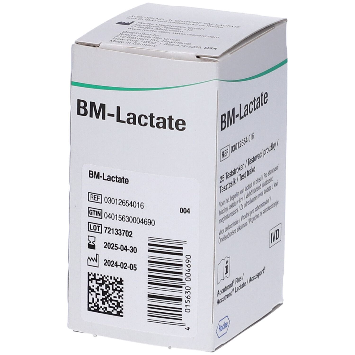 Strisce Reattive per Accutrend Lattato Control 25 Pezzi