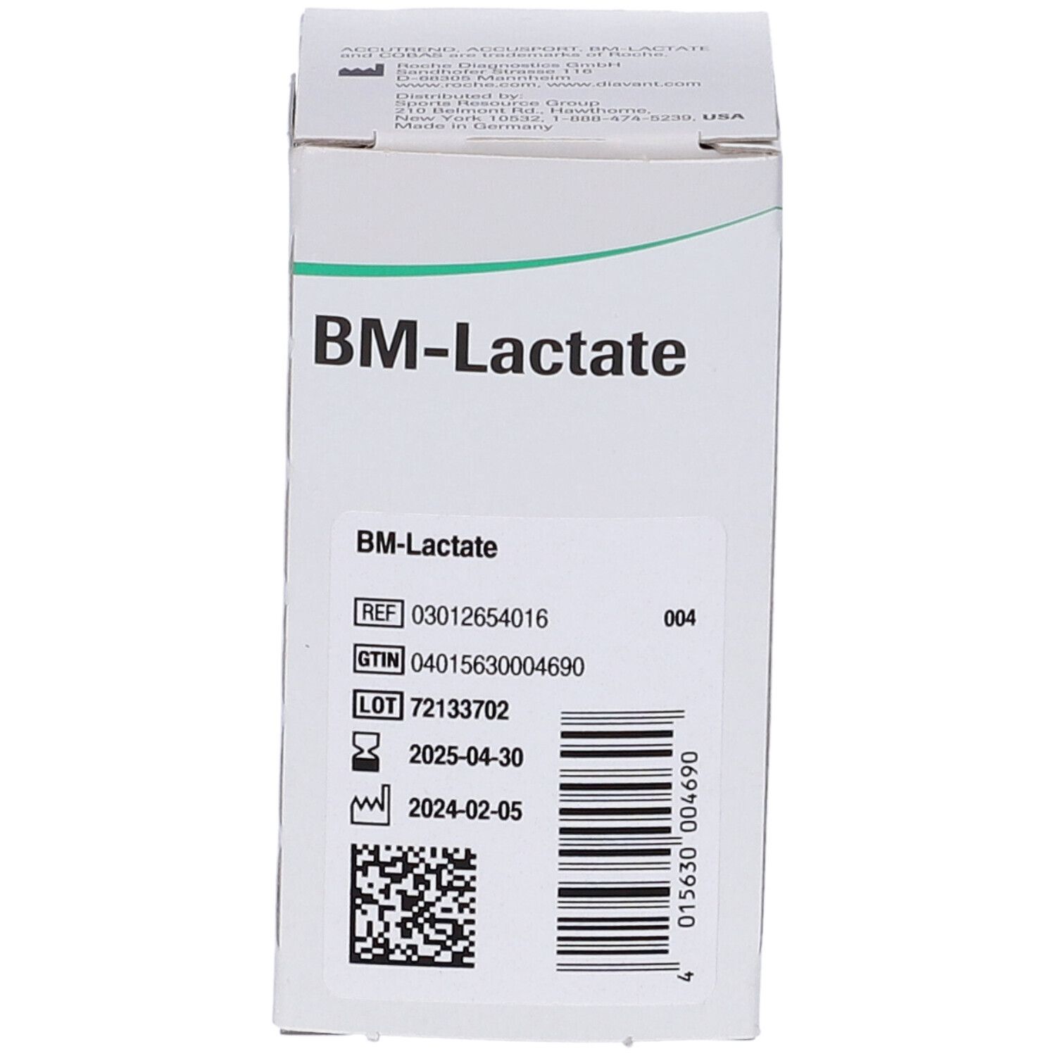 Strisce Reattive per Accutrend Lattato Control 25 Pezzi
