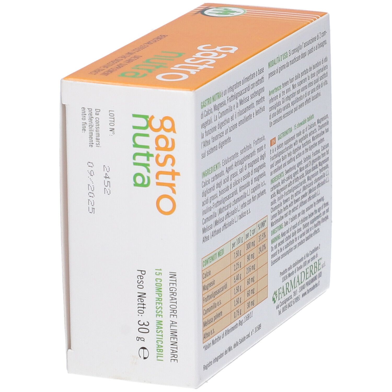 Gastro Nutra 15 Compresse Masticabili