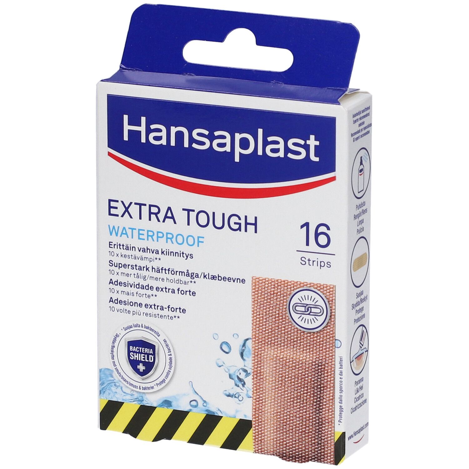 Hansaplast Cerotti Extra Power, Cerotti impermeabili con elevato potere adesivo, 16 pezzi