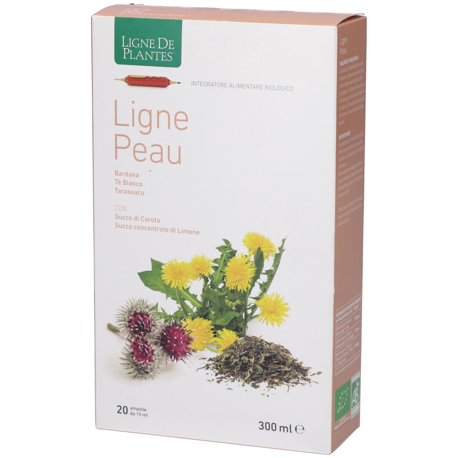 Ligne Peau Biologico 20 Ampolle Bevibili Da 15 Ml