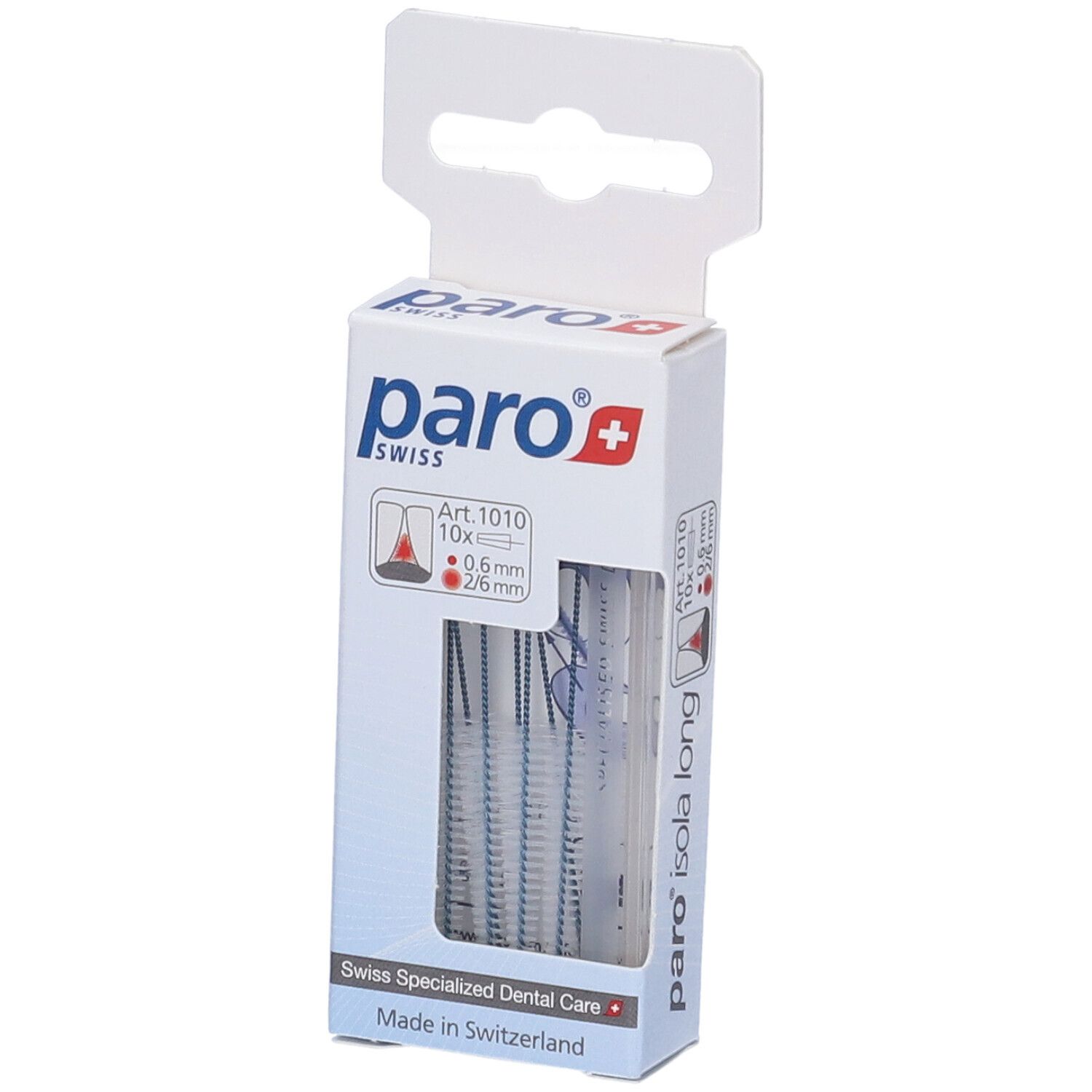 Paro 7-1010 Isola Long Scovolino Interdentali X-Fine Blu Conico Diametro 2/6 Mm