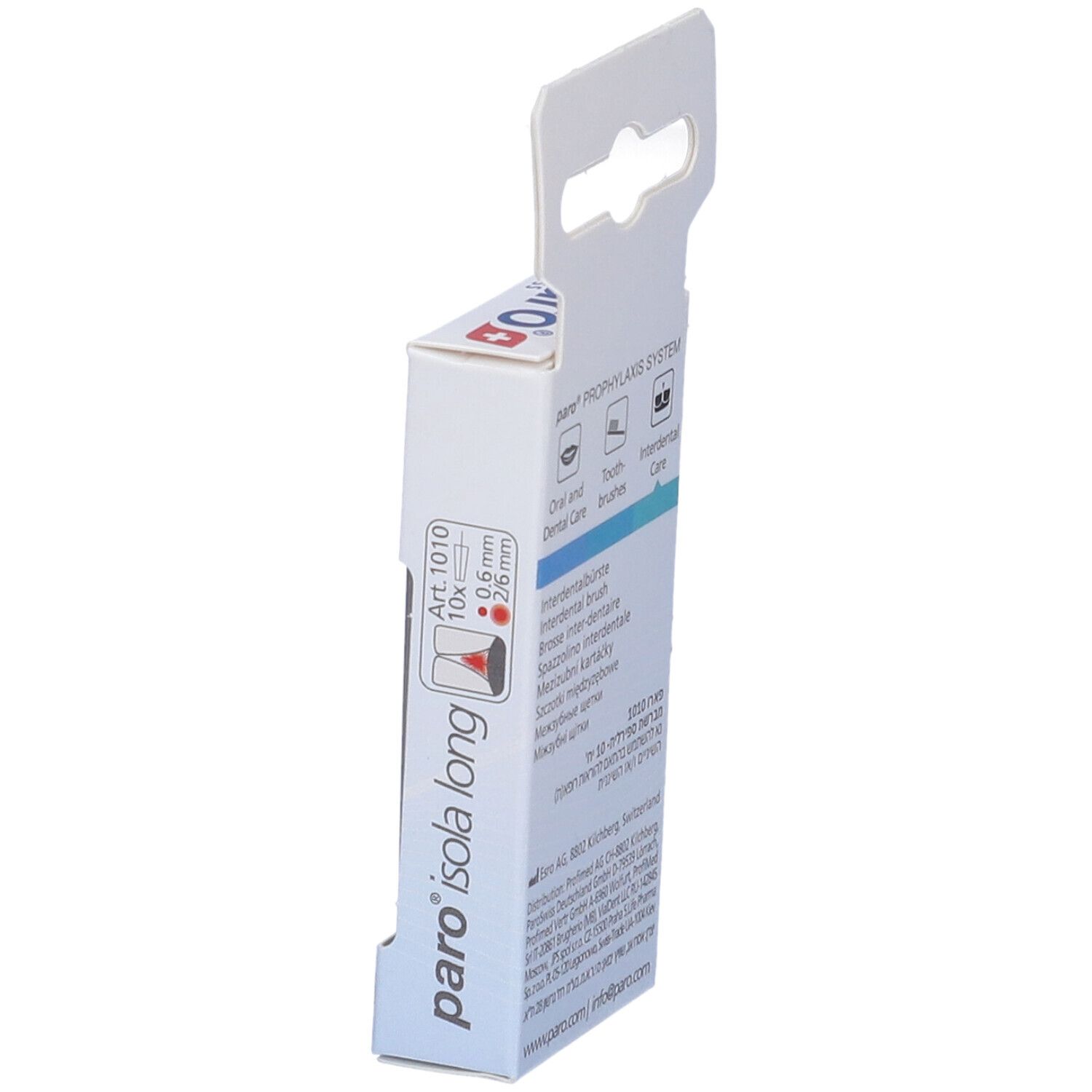 Paro 7-1010 Isola Long Scovolino Interdentali X-Fine Blu Conico Diametro 2/6 Mm