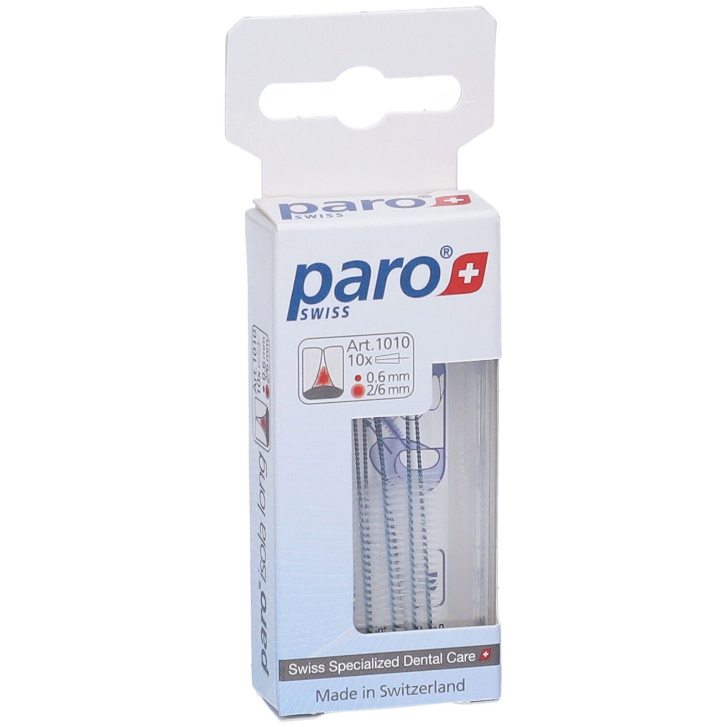 Paro 7-1010 Isola Long Scovolino Interdentali X-Fine Blu Conico Diametro 2/6 Mm