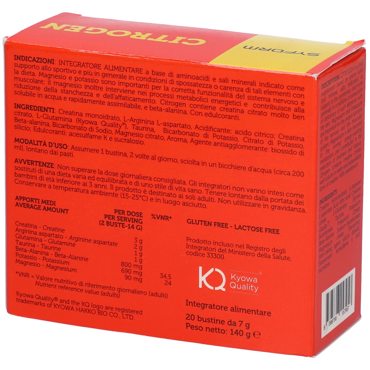 Citrogen Limone 20 Bustine 6 G