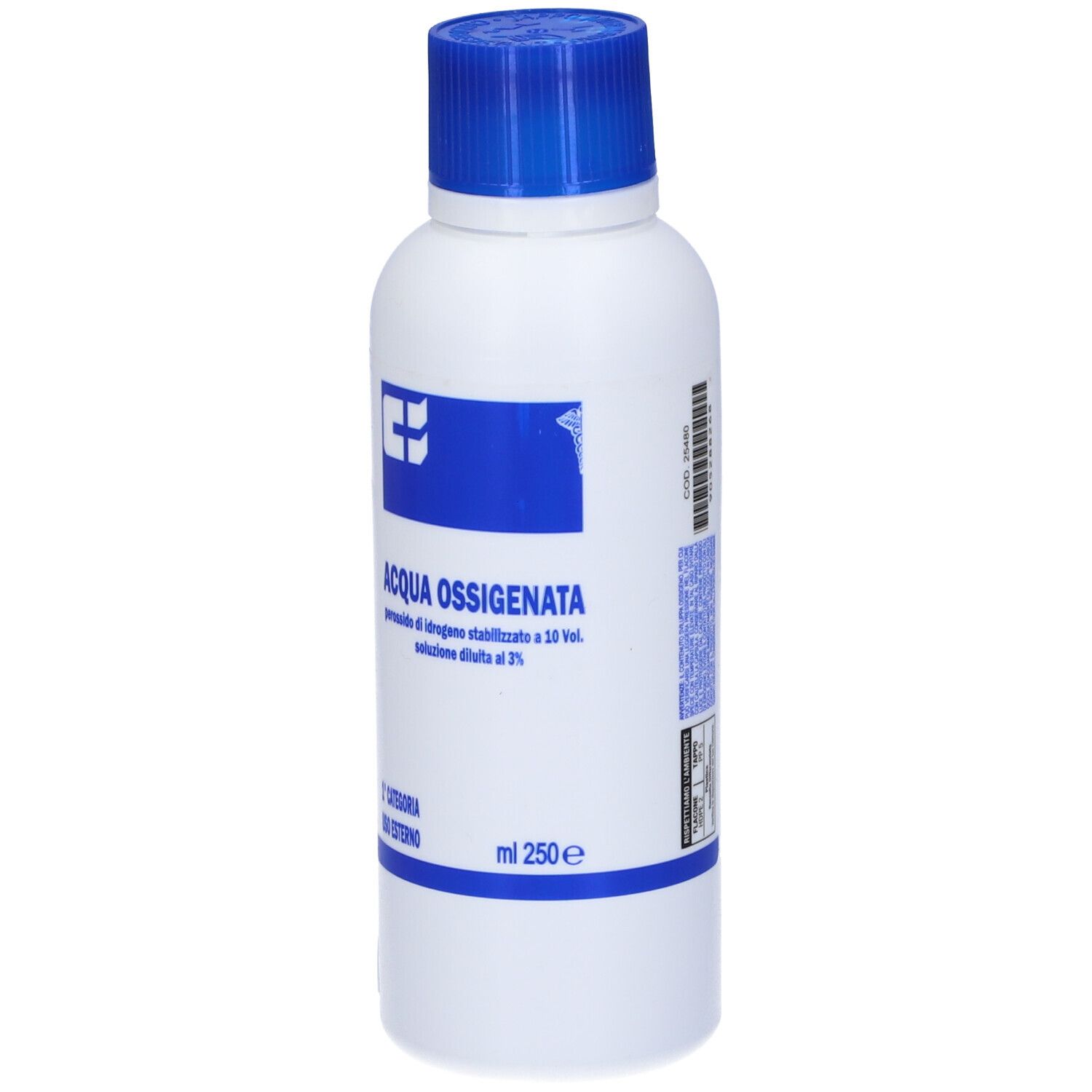 Perossido Di Idrogeno Stabilizzato A 10 Volumi Fu Edizione Vigente Uso Esterno 200 Ml Flacone Serigrafato