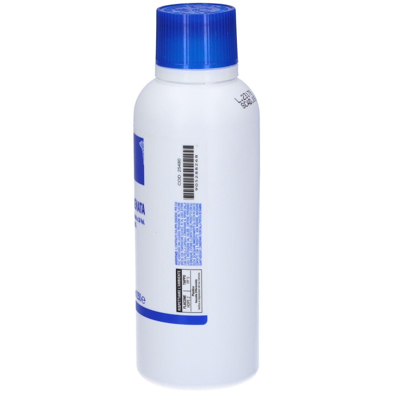 Perossido Di Idrogeno Stabilizzato A 10 Volumi Fu Edizione Vigente Uso Esterno 200 Ml Flacone Serigrafato