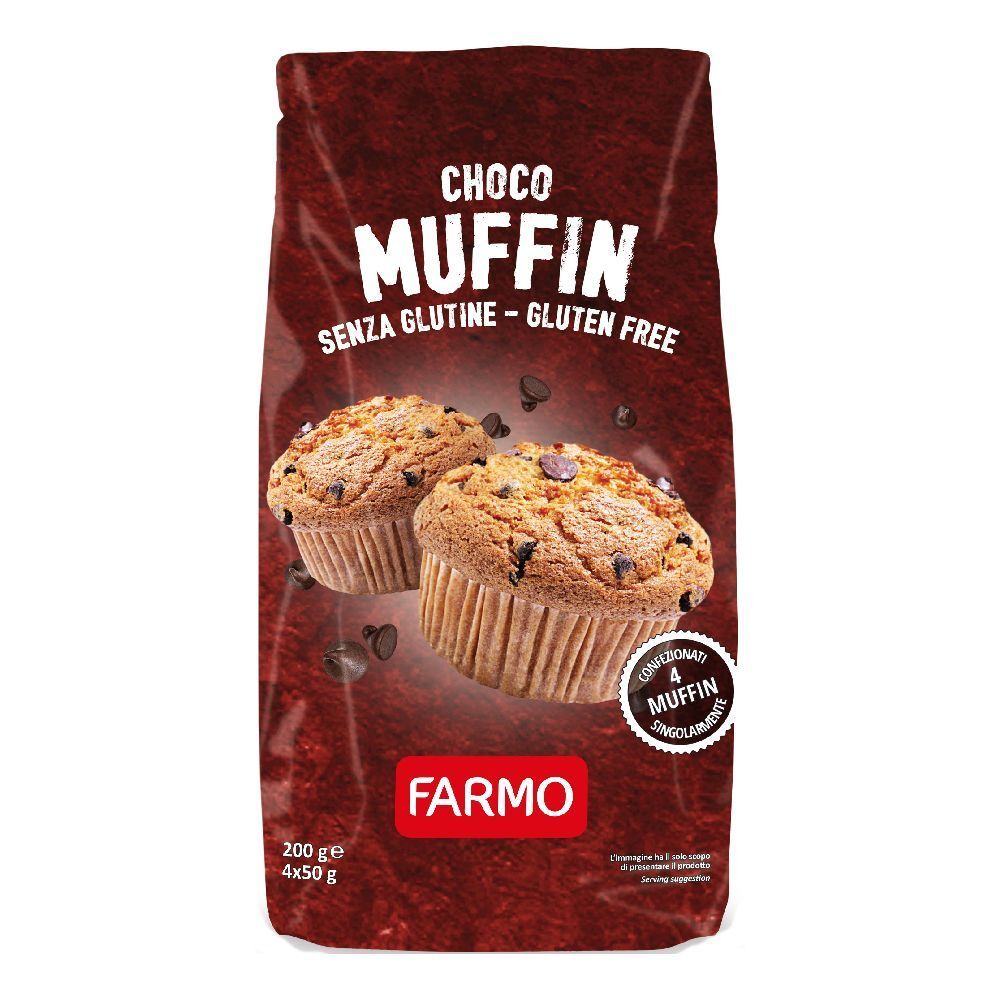 Farmo Chocomuffin Con Gocce Di Cioccolato 4 X 50 G
