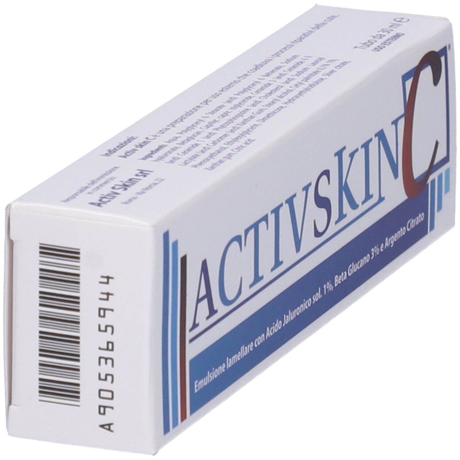 Emulsione Iamellare Activ Skin Con Acido Jaluronico 1% Beta Glucano 3% E Argento Citrato 30 Ml