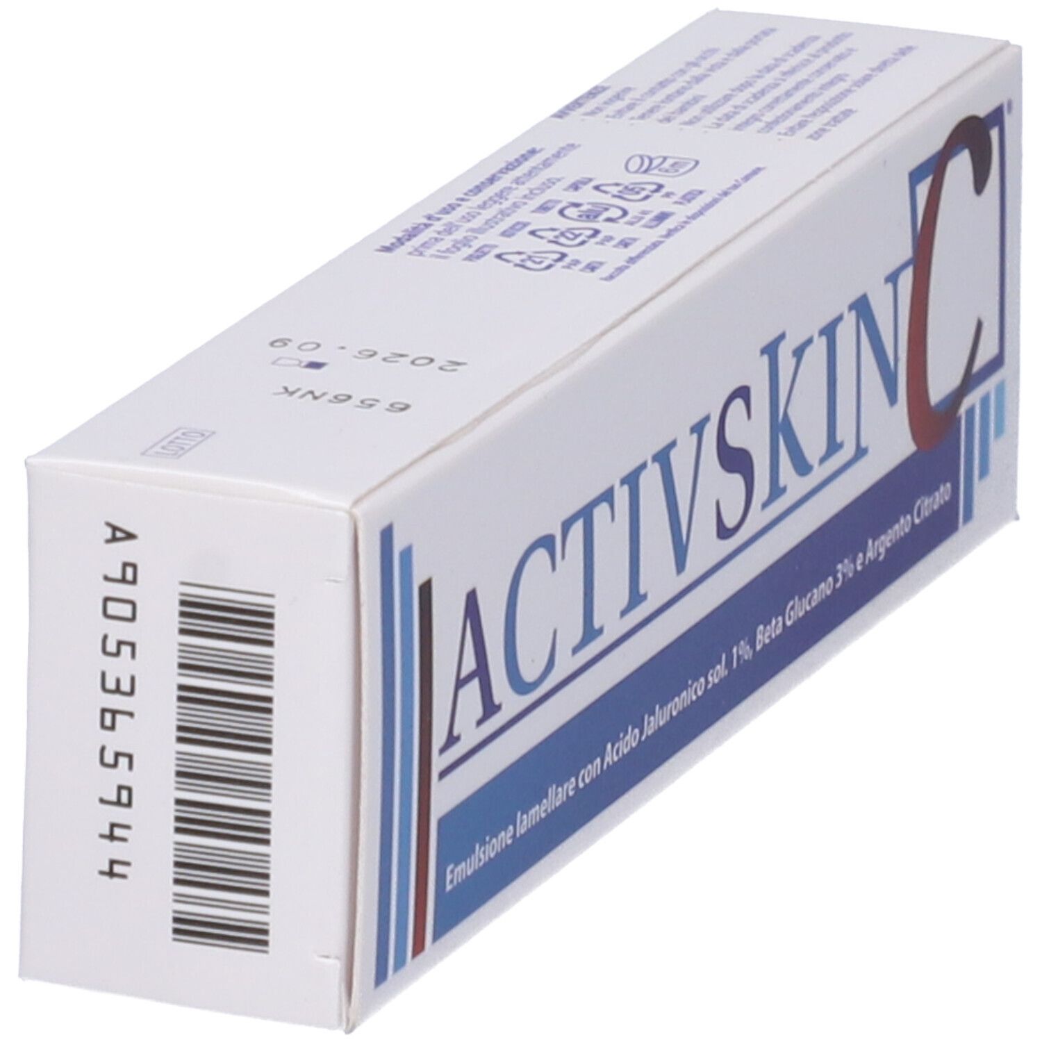 Emulsione Iamellare Activ Skin Con Acido Jaluronico 1% Beta Glucano 3% E Argento Citrato 30 Ml