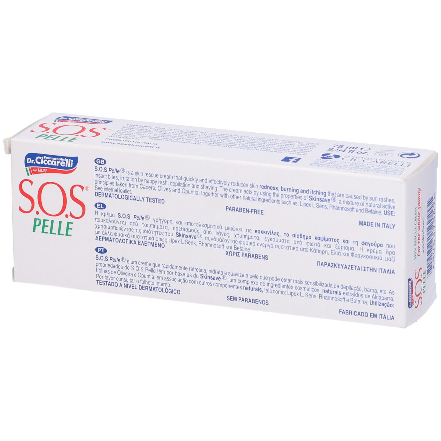 Sos Pelle L'Officinale Del Dottor Ciccarelli Crema 75 Ml