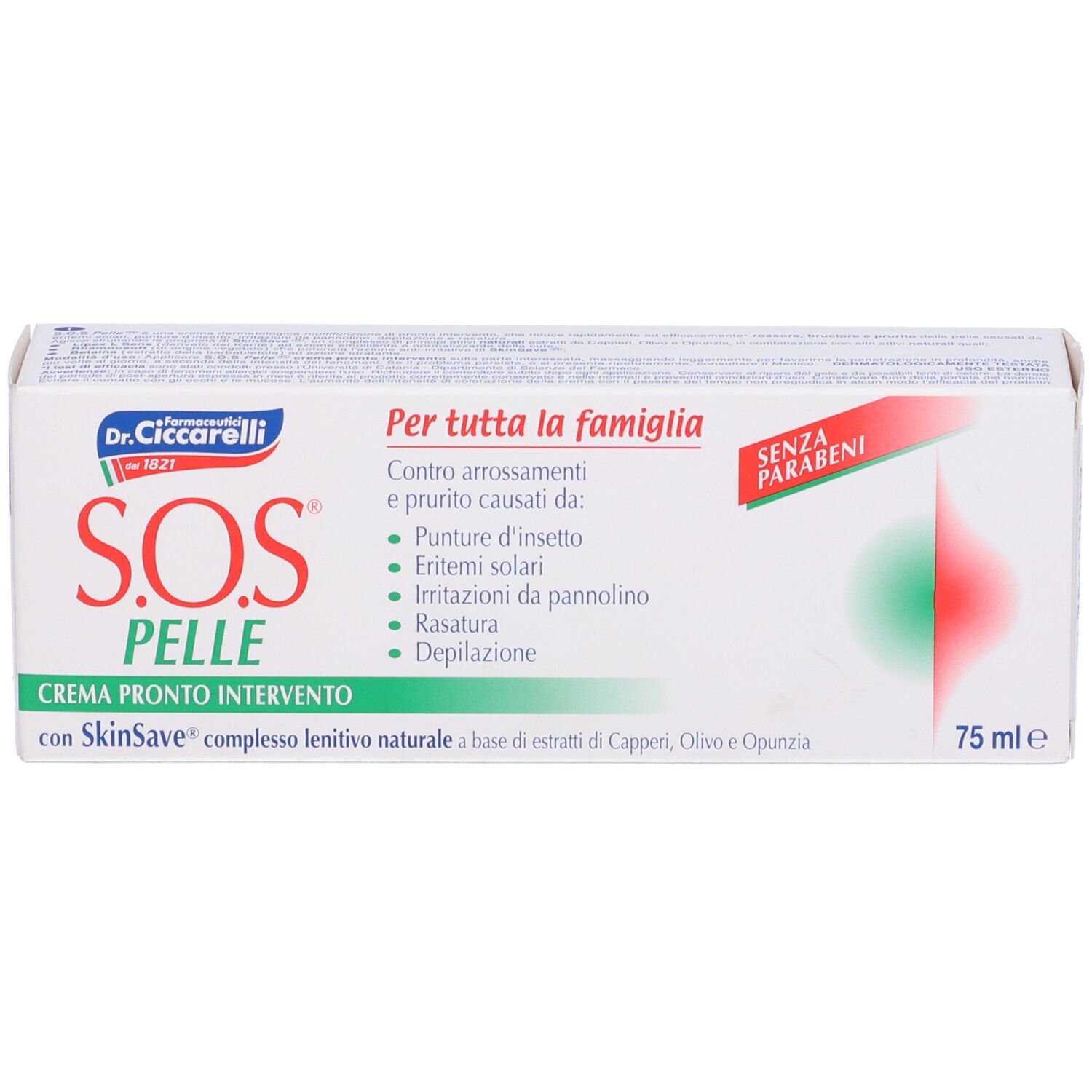 Sos Pelle L'Officinale Del Dottor Ciccarelli Crema 75 Ml