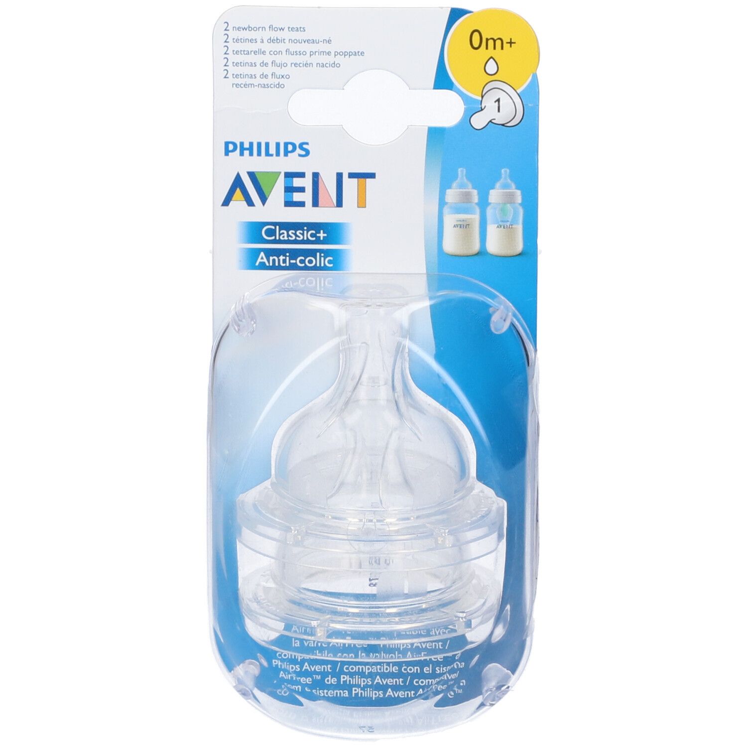 AVENT TETTARELLE PRIME POPPATE 1 FORO 2 PEZZI