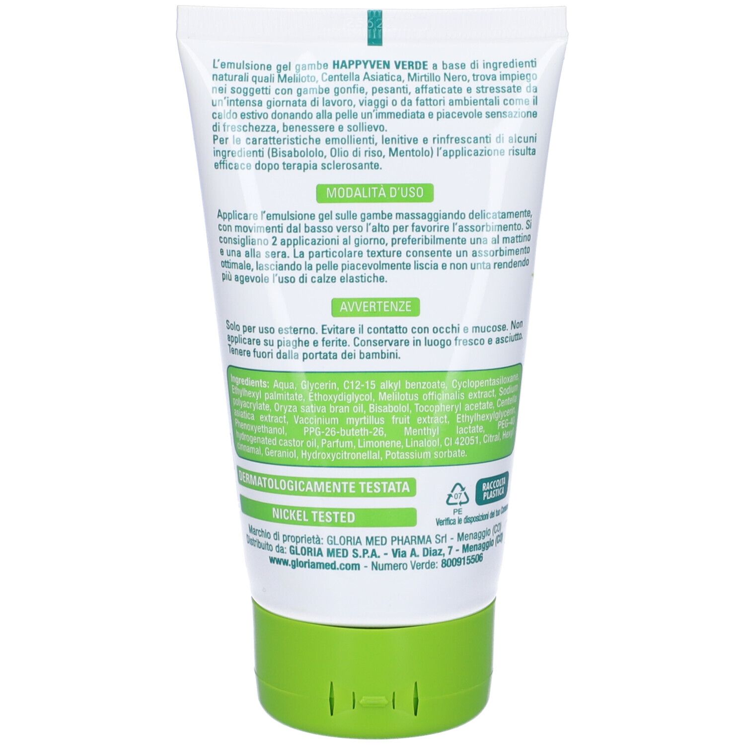 Gel Rinfrescante Happyven Verde