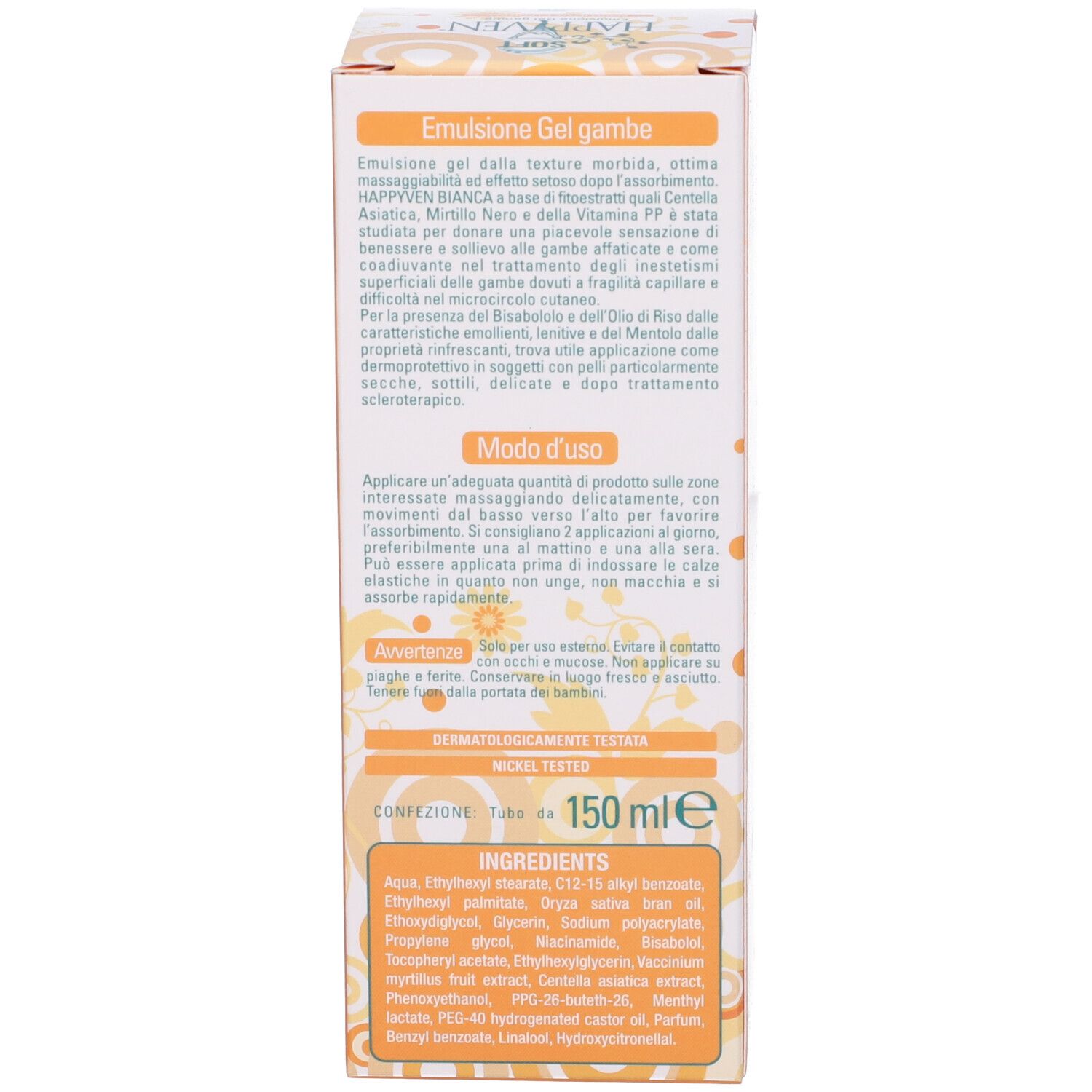 Gel Emolliente Happyven Bianca