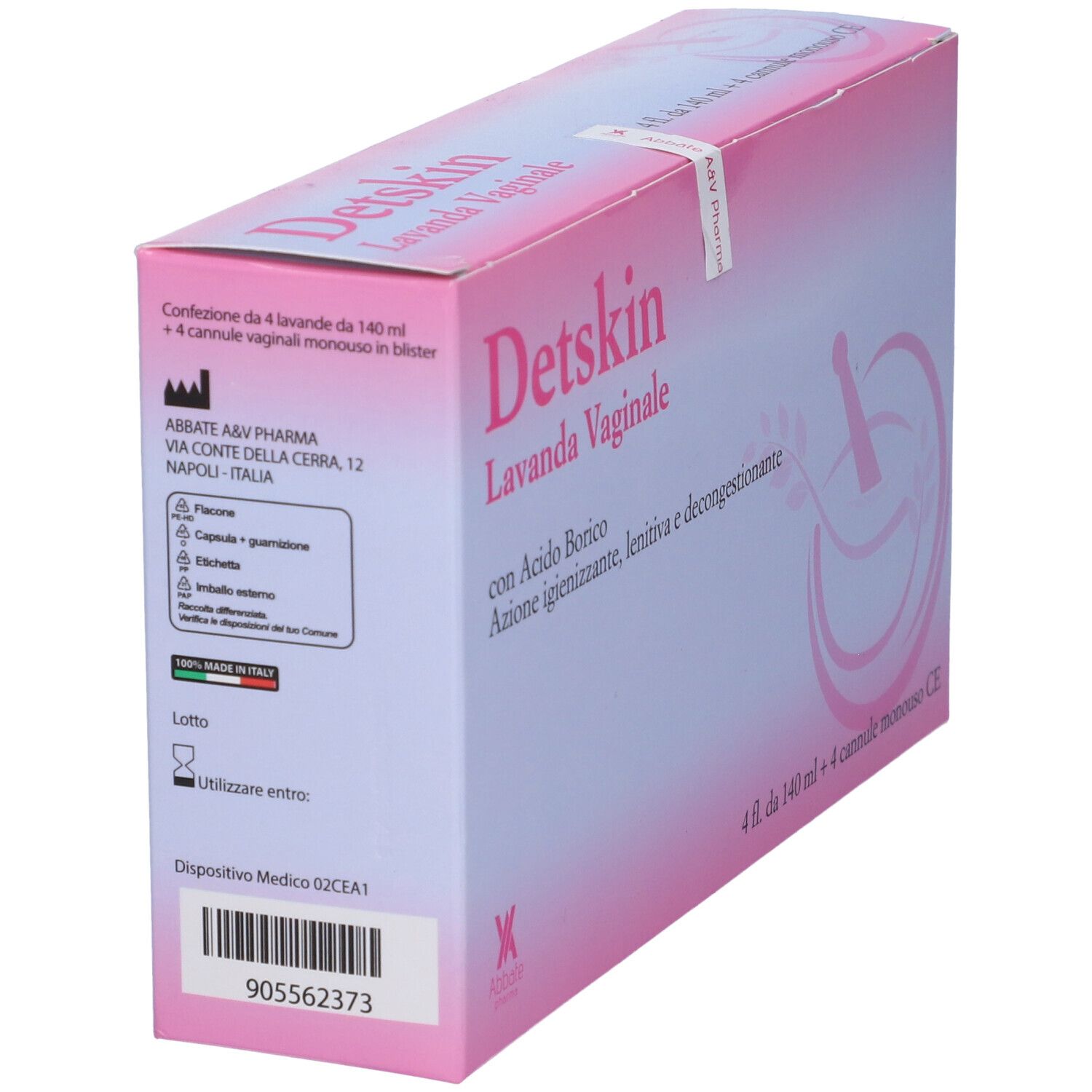 Detskin Lavanda Vaginale 4 Flaconi 140 Ml