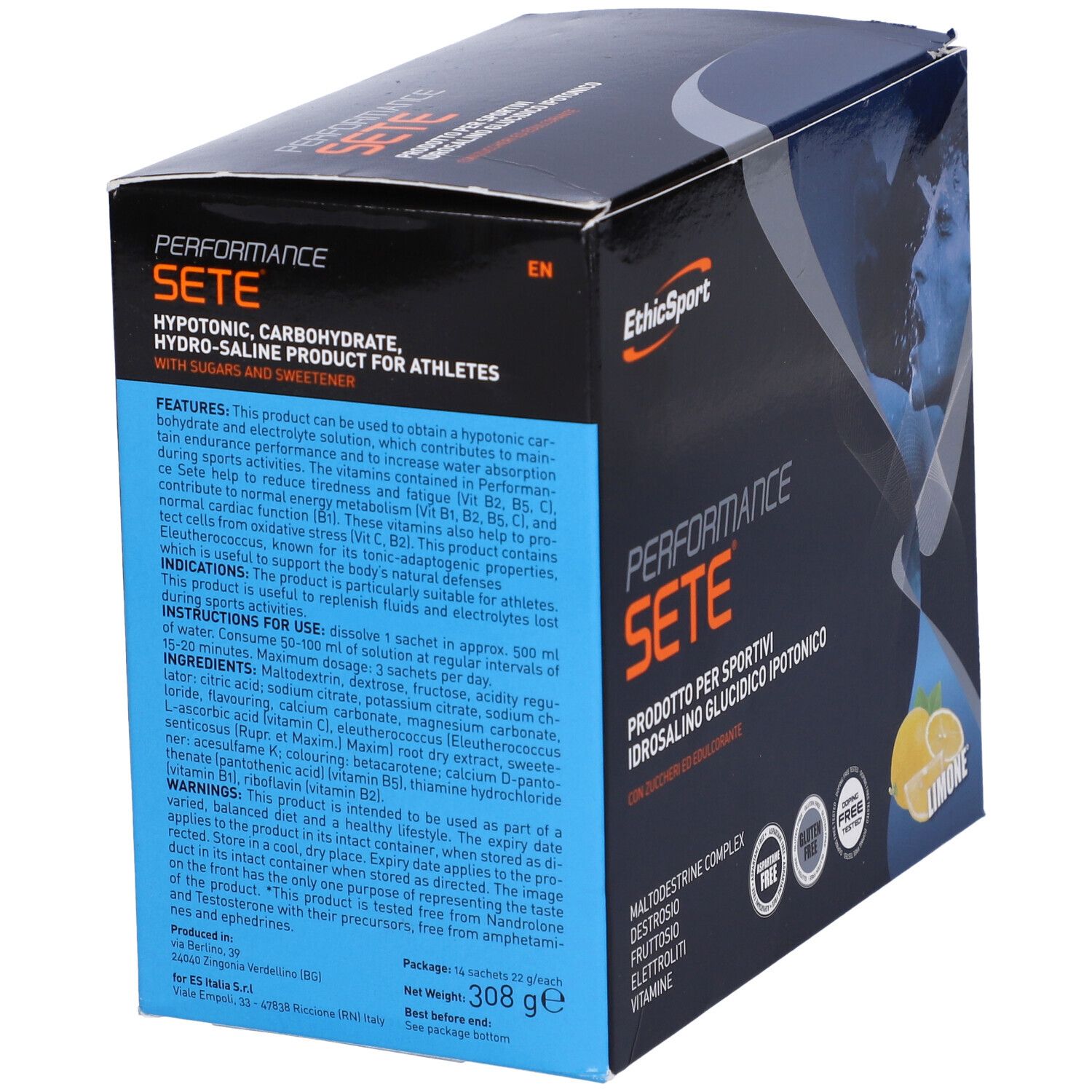 Ethicsport Performance Sete Limone 14 Bustine