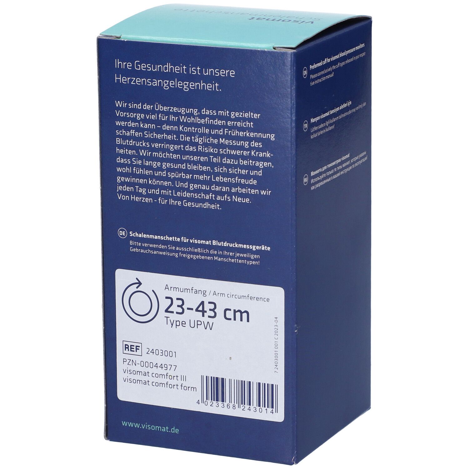 Visomat Confort Manichetta Tipo UPW 23-43 cm