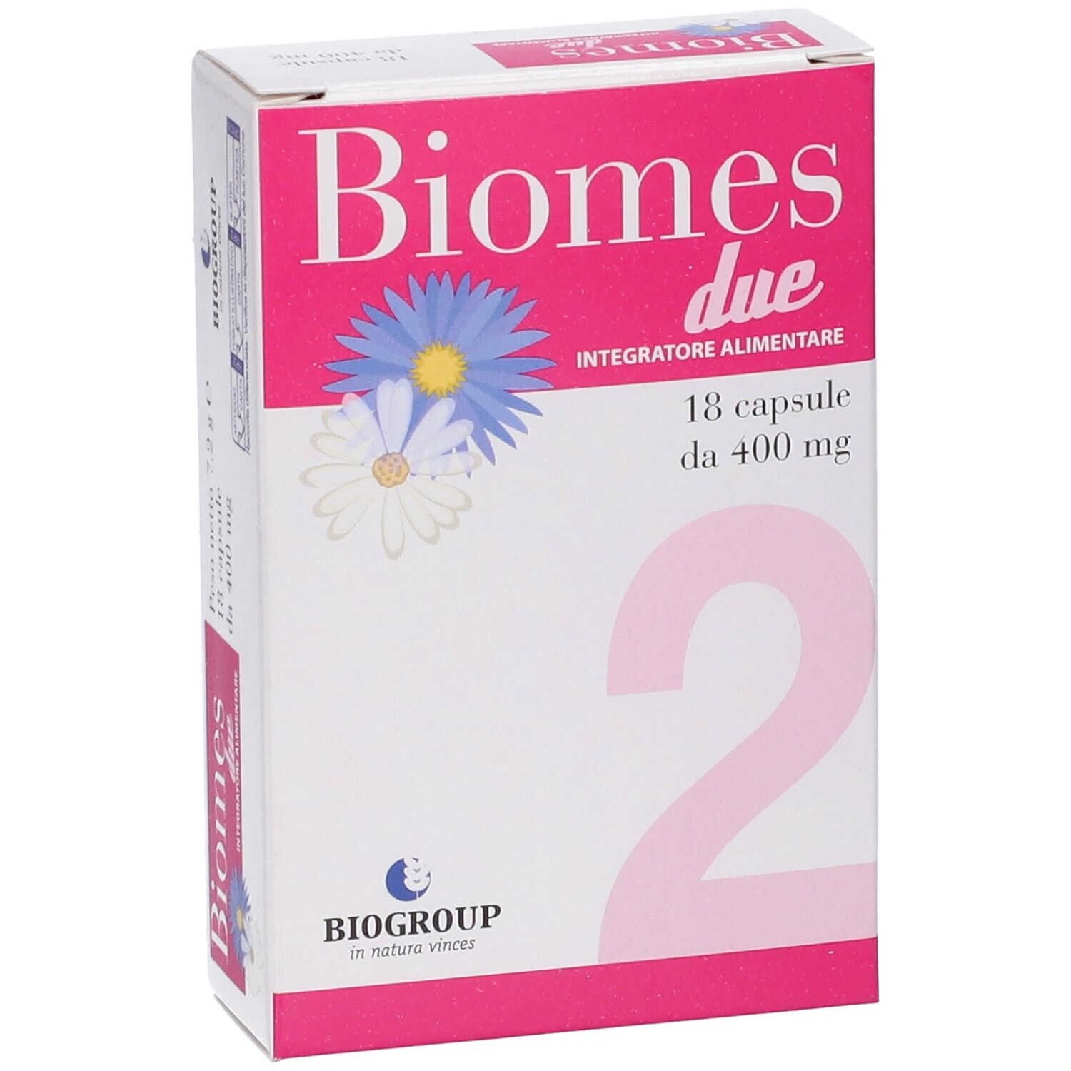 Confezione Biomes due, integratore alimentare, 18 capsule.