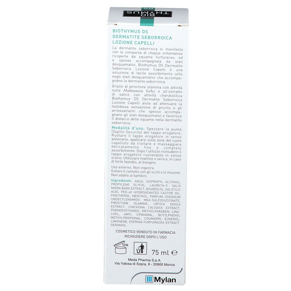BIOTHYMUS DS Dermatite Seborroica Lozione Capelli