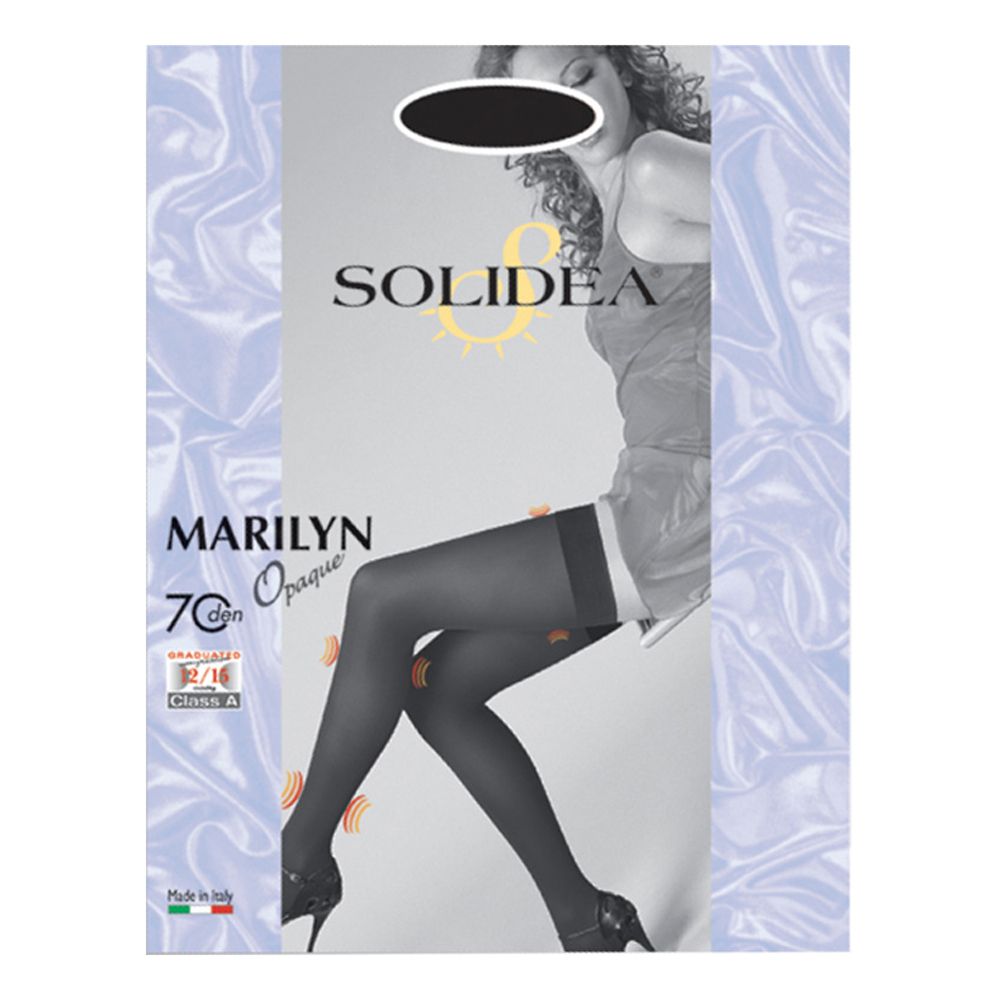 Marilyn 70 Opaco Calza Autoreggente Nero 4
