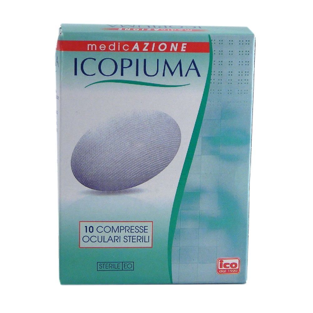 Icopiuma Garza Compressa Oculare Di Cotone 10 Pezzi